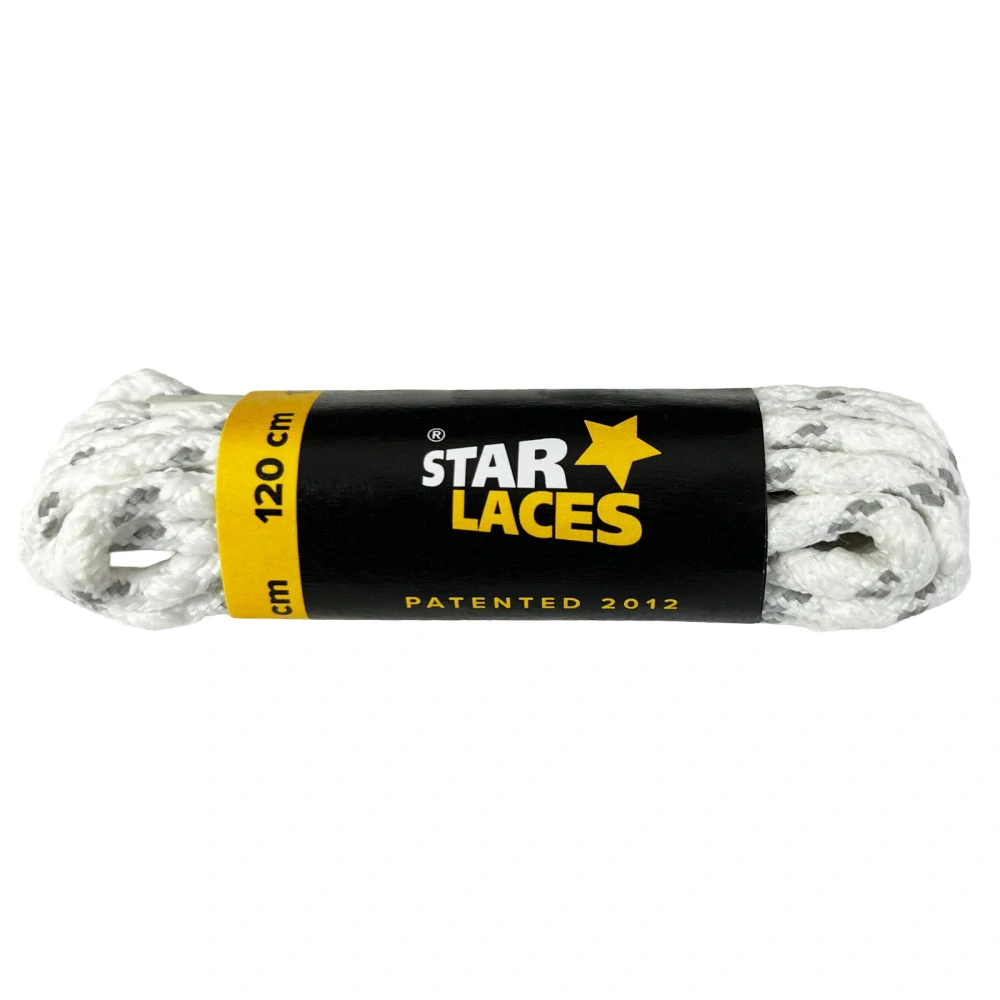 STAR LACES SLIM BÍLO-SV.ŠEDÁ
