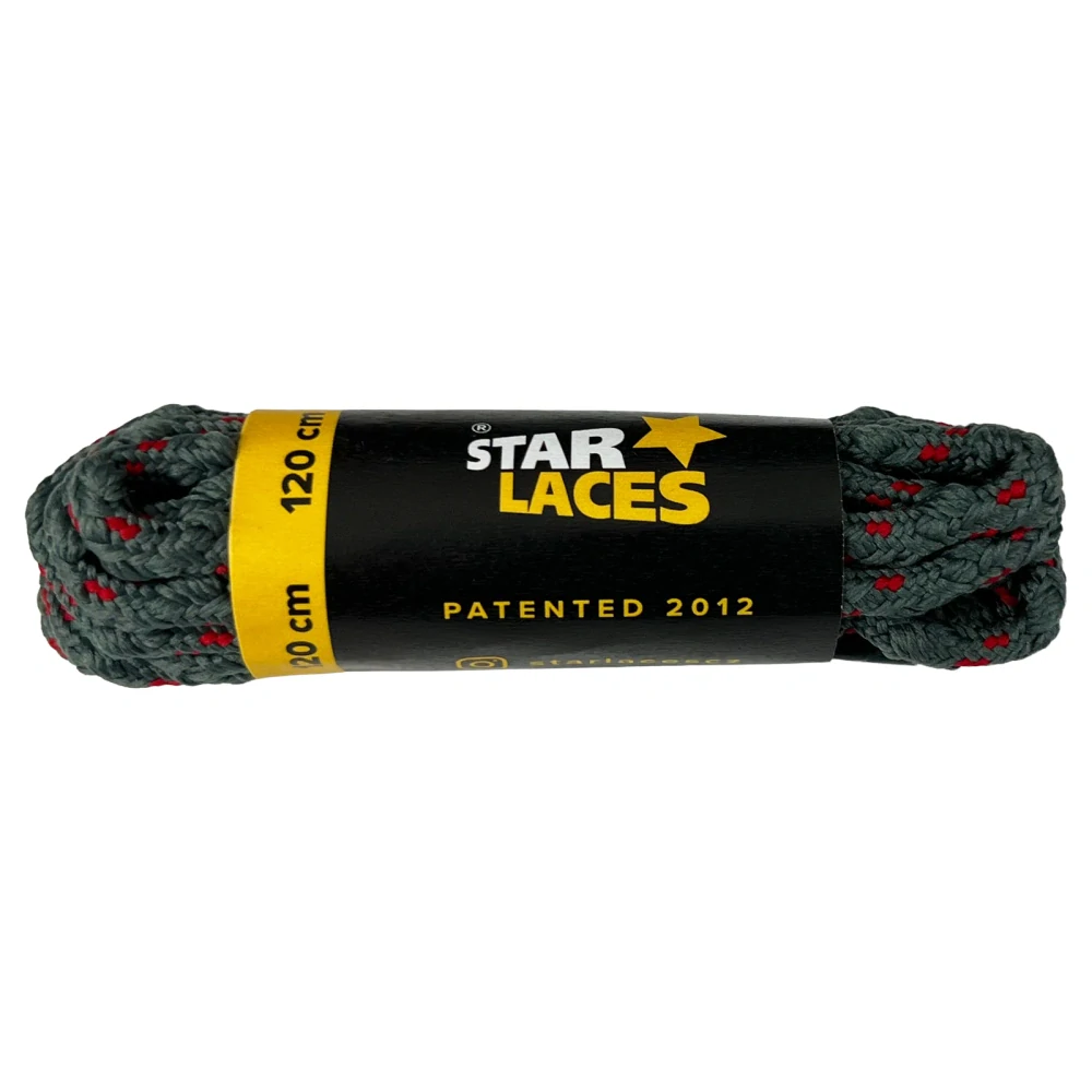 STAR LACES SLIM ŠEDO-ČERVENÁ