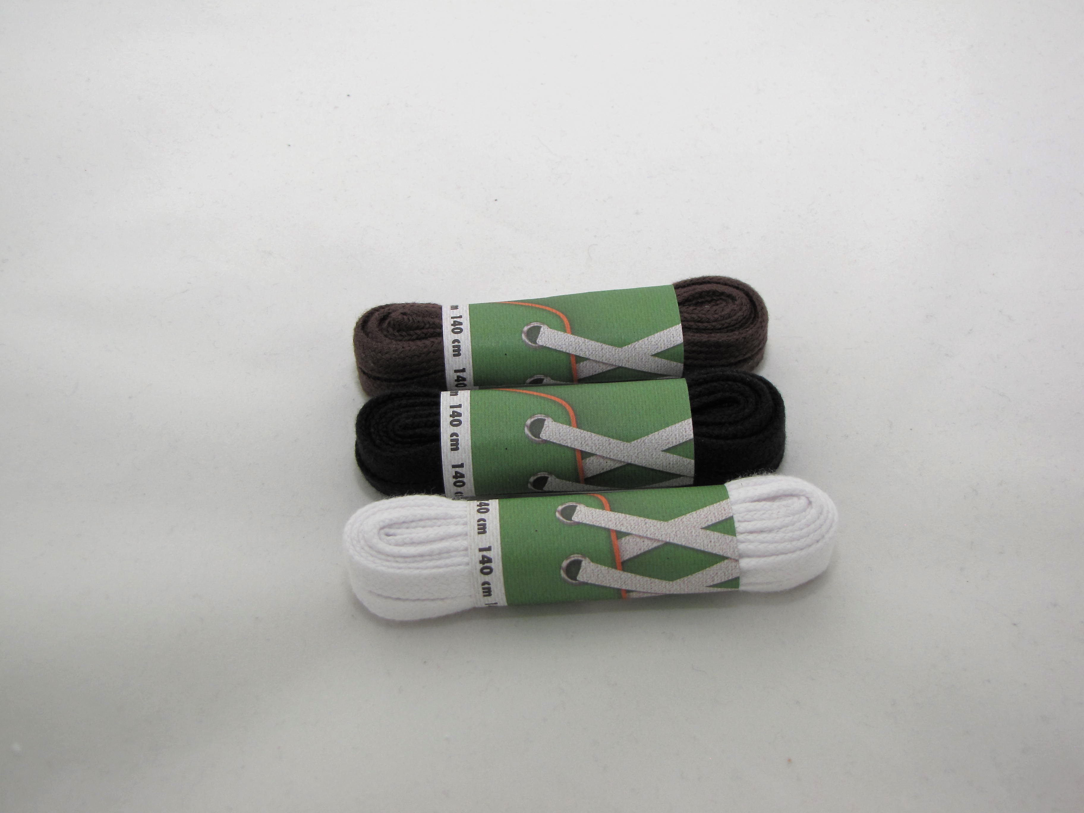 Šněrovadla plochá široká bavlněná 70cm