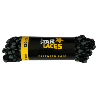 STAR LACES STRONG ČERNO-TMAVĚ ŠEDÁ 