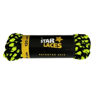 STAR LACES STRONG ČERNO-FL.ŽLUTÁ