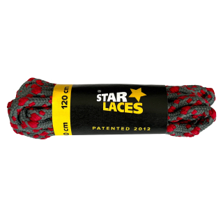 STAR LACES STRONG ŠEDO-ČERVENÁ